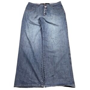 VIntage Marithe Francois Girbaud Men Baggy Wide Leg Skater Jeans Blue 38M Grunge